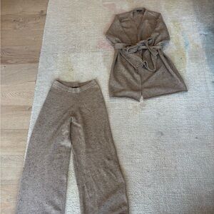 Vici Tan Speckled Coat Set